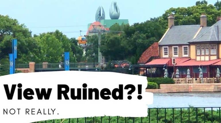 Does the Disney Skyliner ruin the views of World Showcase? | Fresh Baked WDW