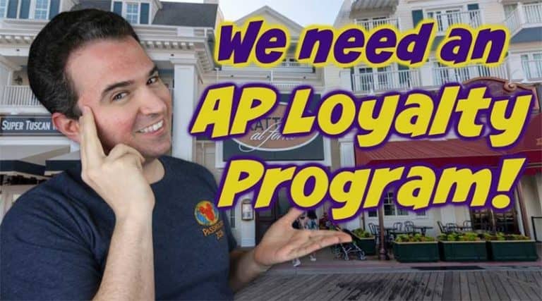 Disney World Annual Passholder Loyalty Program Idea