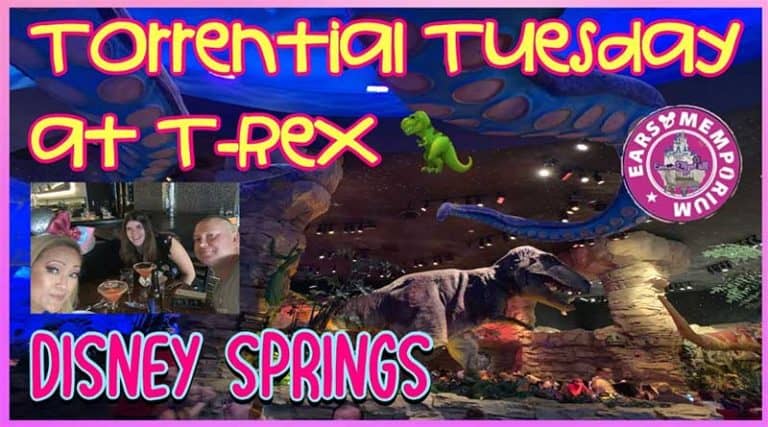 Torrential Tuesday at T-REX at Disney Springs
