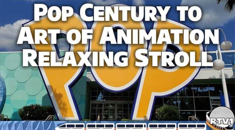 Disney's Pop Century Resort to Art of Animation Resort - Relaxing Stroll in 4K 60fps
