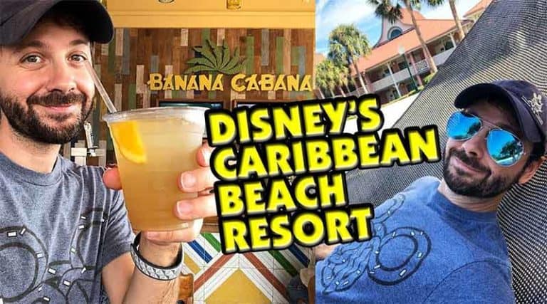 Disney's Caribbean Beach Resort Newly Renovated Full Tour + Banana Cabana Full Menu Review!