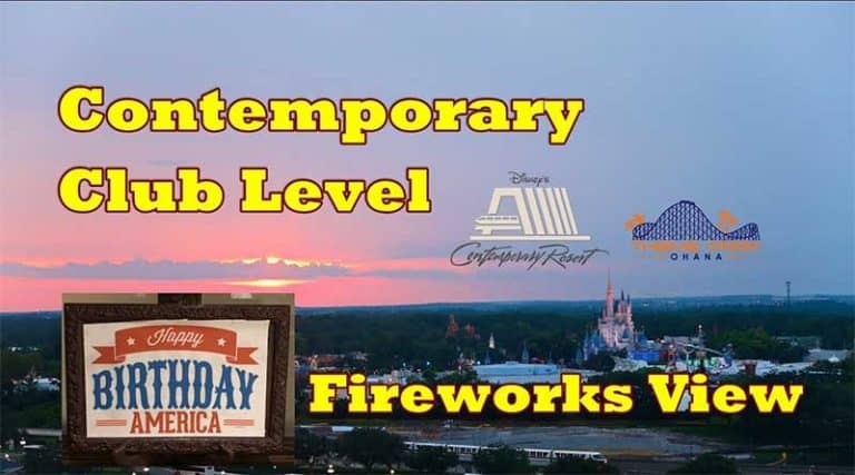 Disney's Contemporary Resort - Club Level - 4th of July fireworks