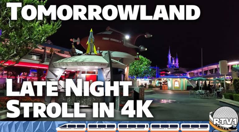 Resort TV 1 - Tomorrowland Magic Kingdom late night stroll