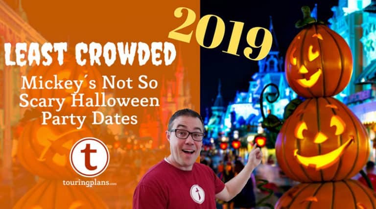 touring plans - finding least crowded mickeys not so scary halloween party 2019