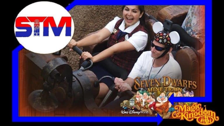 Race to & Ride Seven Dwarfs Mine Train - 360° 5K VR POV
