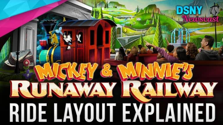 RIDE LAYOUT for Mickey & Minnie's Runaway Railway at Walt Disney World