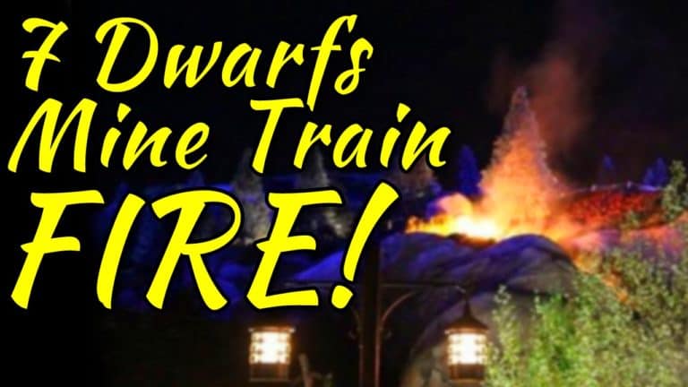 7 Dwarfs Mine Train Fire! [WDW News]