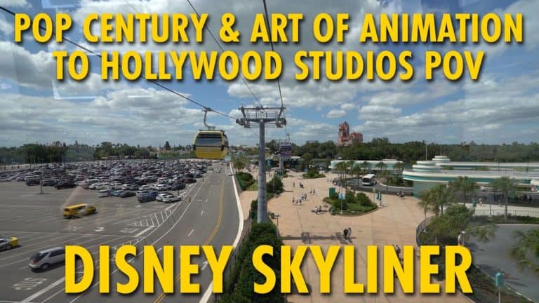 Disney Skyliner Pop Century & Art of Animation to Disney's Hollywood Studios POV