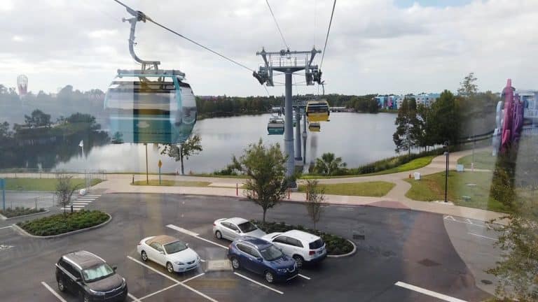 wdwmagic - Skyliner POV preview - Caribbean Beach to Art of Animation