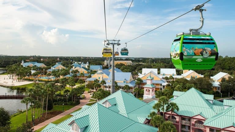 Ride On-Board the Disney Skyliner at Walt Disney World
