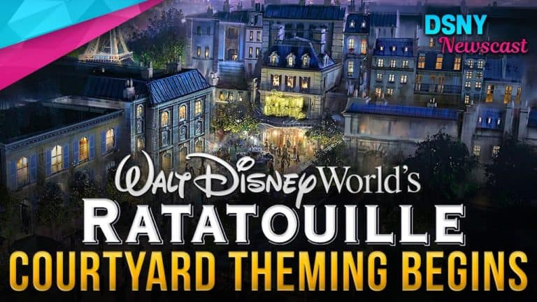 THEMING BEGINS for RATATOUILLE Courtyard at Walt Disney World - Disney News