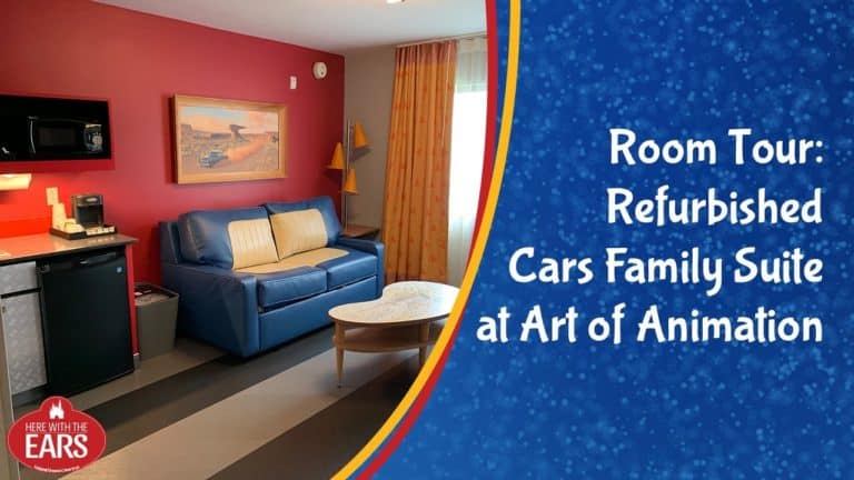 Full Room Tour of the Newly Refurbished Cars Family Suite at Disney's Art of Animation Resort