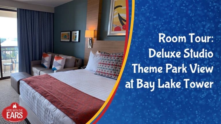 Full Room Tour of Disney's Bay Lake Tower Deluxe Studio with a Theme Park View (DVC)