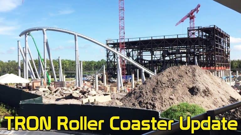 TRON Roller Coaster Construction Update 10/29/19 - Magic Kingdom at Walt Disney World