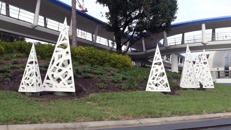 Tomorrowland Speedway Holiday Overlay Preview and TRON Roller Coaster Construction POV Ride