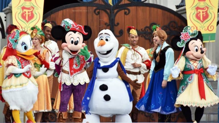 Holiday Finale of Mickey's Royal Friendship Faire Show at the Magic Kingdom - Christmas 2019