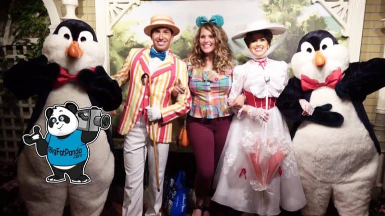 Mary Poppins, Bert and Penguins RARE Meet & Greet - DVC Moonlight Magic - Walt Disney World