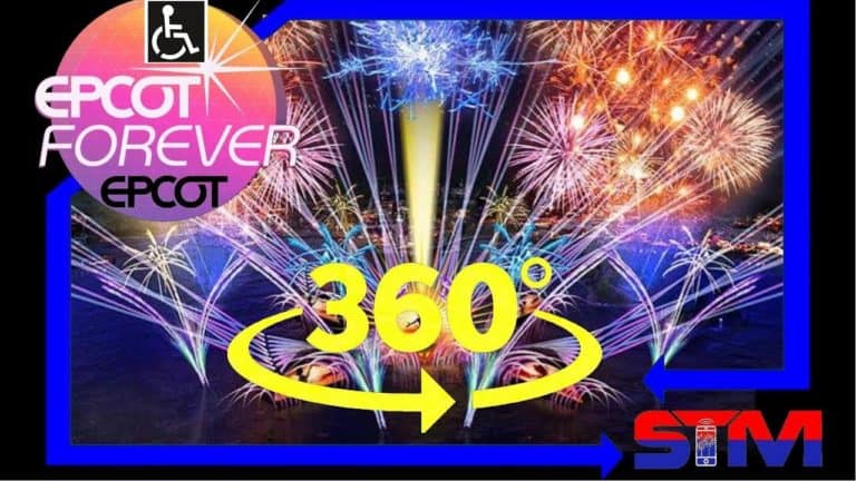 Epcot Forever Fireworks - Handicap Area - 360° 5K VR POV - EPCOT