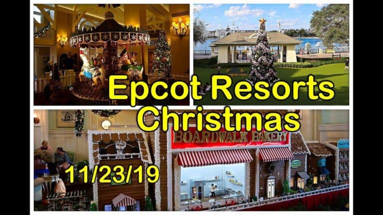 Disney's Epcot Resorts Christmas Tour 2019