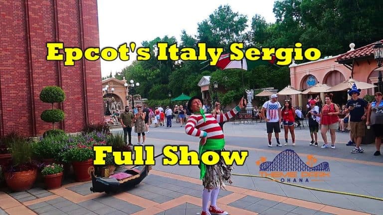 Disney Epcot's Italy Pavilion - Sergio full show