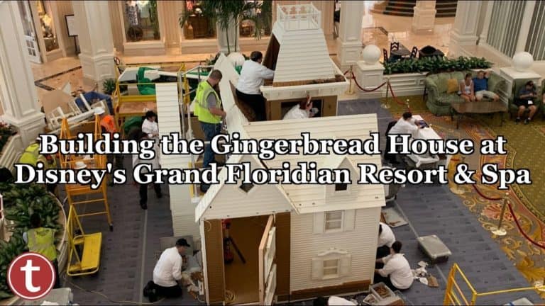 Building the Gingerbread House at Disney's Grand Floridian