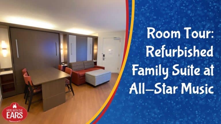 Full Room Tour of the Newly Refurbished Family Suite at Disney's All-Star Music Resort