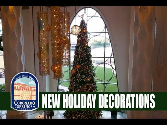 Disney's Coronado Springs Resort New Christmas Decorations - Live 1080p