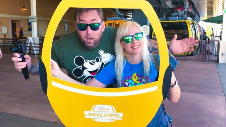 Disney Skyliner MY FIRST TIME! Full Skyliner Route, Gondolas, Beautiful Views, Boarding Stations!
