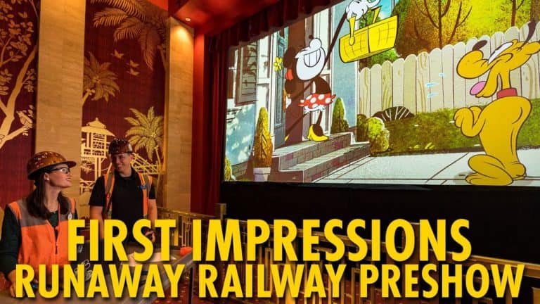 SPOILERISH - First Impressions of Mickey & Minnie's Runaway Railway Lobby & Preshow