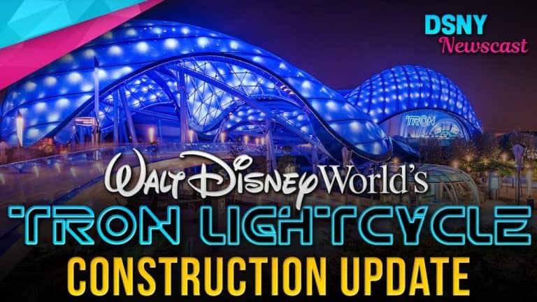 Tron Lightcycle Rollercoaster Entrance Construction