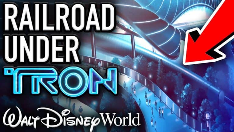 Walt Disney World Railroad Construction UNDER TRON COASTER