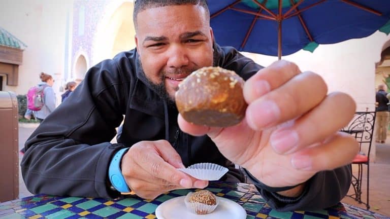 Trying Weird Food Around The World Showcase - Disney Challenge Eating At Epcot With Only $50