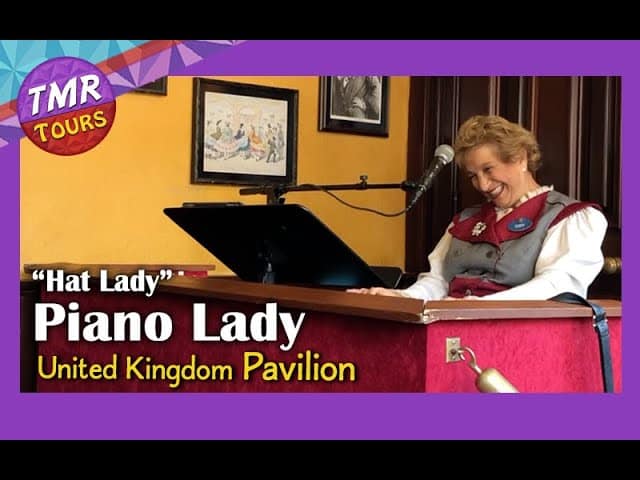 Piano Lady - United Kingdom Pavilion - Epcot