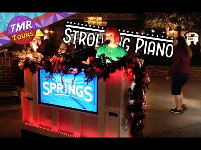 Disney Springs Has A STROLLING PIANO
