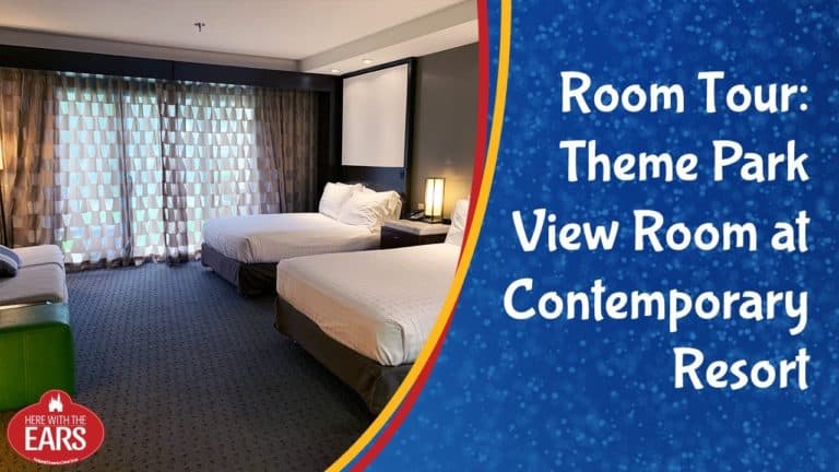 Full Room Tour of Disney's Contemporary Resort Main Tower Theme Park View Room