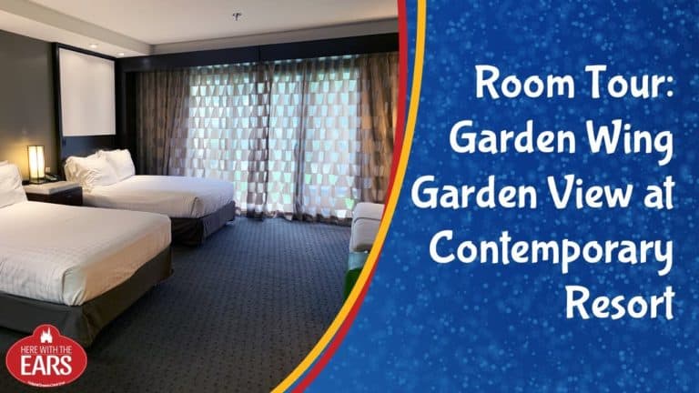 Full Room Tour of Disney's Contemporary Resort Garden Wing with a Garden View Room