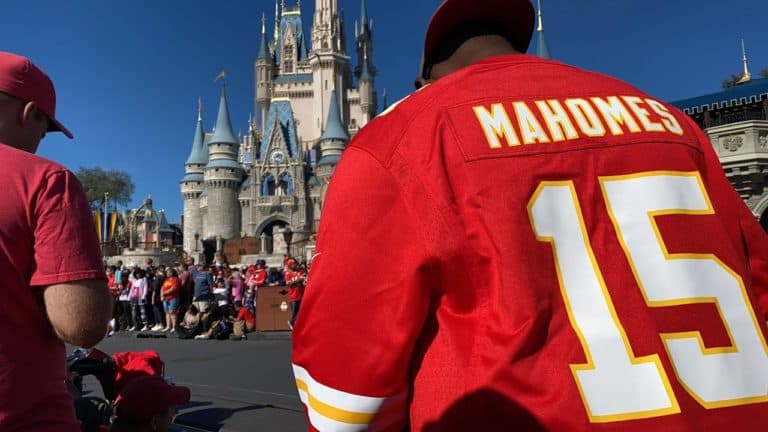 Super Bowl LIV Parade at Magic Kingdom with MVP Patrick Mahomes of the Kansas City Chiefs