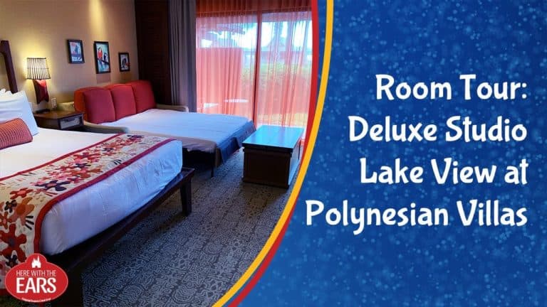 Full Room Tour of Disney's Polynesian Villas Resort Deluxe Studio Room with a Lake View