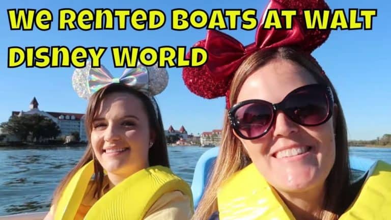 We Rented Mini Speedboats on the Seven Seas Lagoon & Bay Lake!