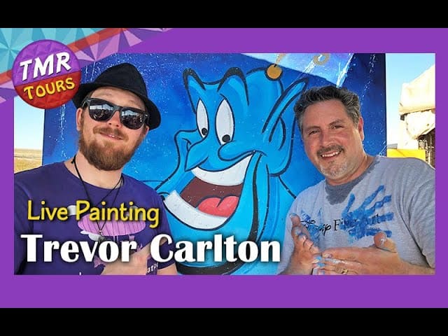 Painting the Genii - Trevor Carlton Live Painting at Epcot Arts Festival
