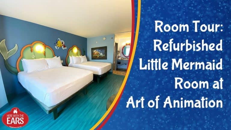 Full Room Tour of the Newly Remodeled Little Mermaid Room at Disney's Art of Animation Resort