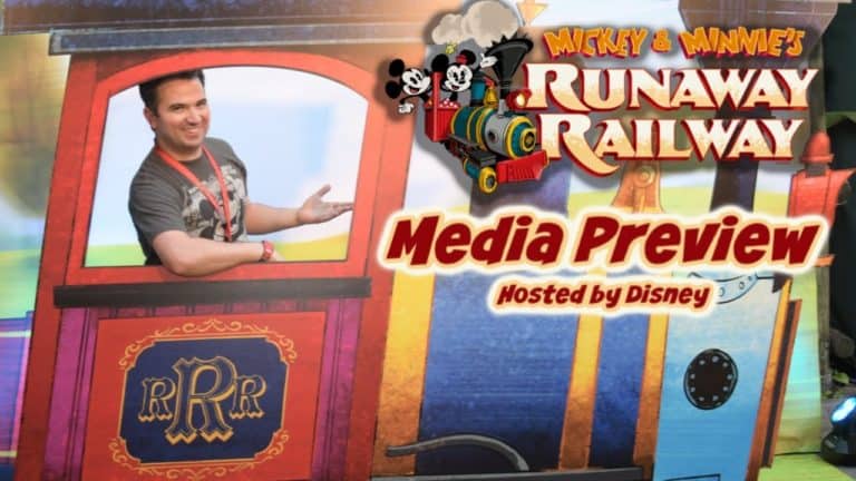 Mickey and Minnie's Runaway Railway Media Preview and Dedication