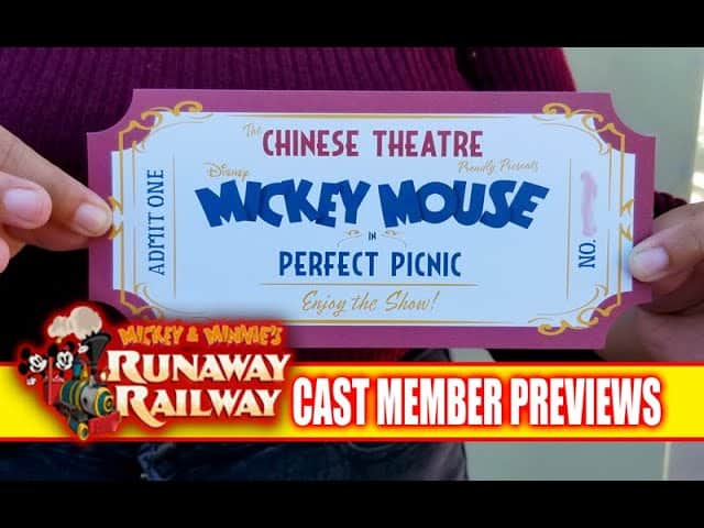 Mickey and Minnie's Runaway Railway Cast Member Previews