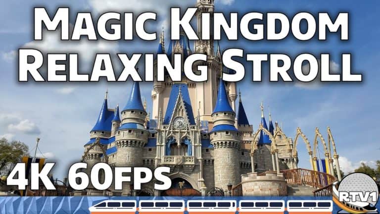 Long Relaxing Stroll - Magic Kingdom - No Narration