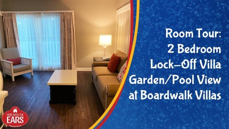 Disney's Boardwalk Villas - Room Tour - 2 Bedroom Lock-Off Villa Garden/Pool View