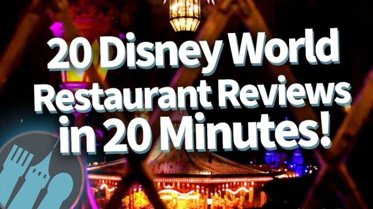 20 Disney World Restaurant Reviews in 20 Minutes