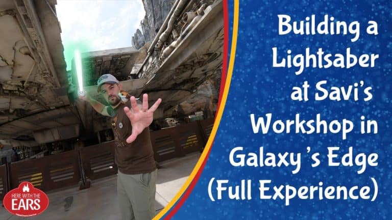 Building a Lightsaber at Savi's Workshop in Galaxy's Edge