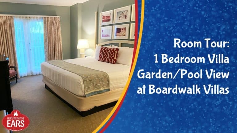 Boardwalk Villas - 1 Bedroom Villa Garden/Pool View - Room Tour - Here with the Ears | Mouse and Castle
