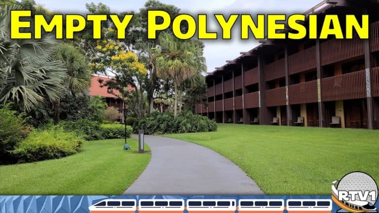 Relaxing Stroll - EMPTY Disney's Polynesian Village Resort | Mouse and Castle