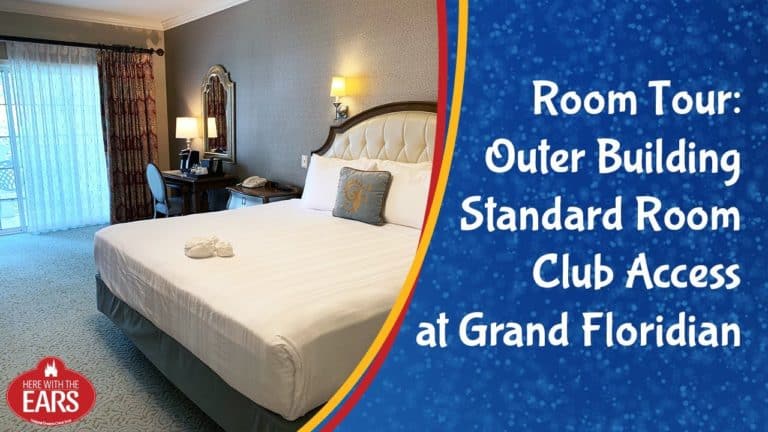 Grand Floridian - Outer Building Standard Room Sugarloaf Club Access - Room Tour - Here with the Ears | Mouse and Castle